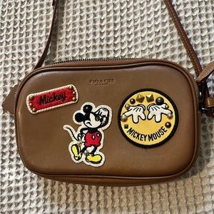 Limited Edition Coach X Disney Mickey Mouse crossbody bag with patches